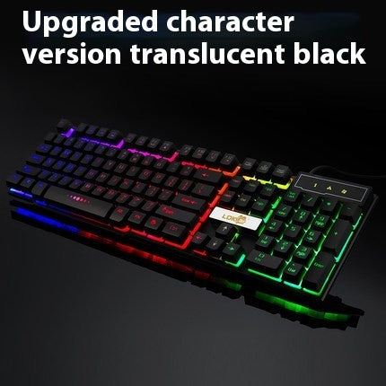 Industry glowing usb cable gaming keyboard