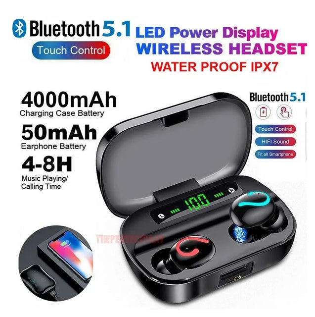 TWS Bluetooth 5.1 Earbuds – Mini Wireless Headset