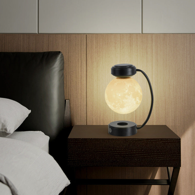 3D Levitating Moon Lamp – LED Floating Night Light