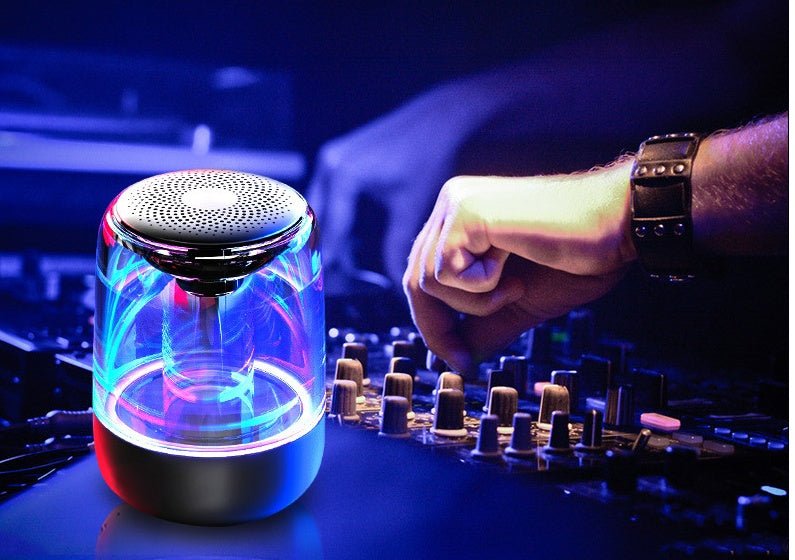 Portable Bluetooth Speaker with Bass & LED Light
