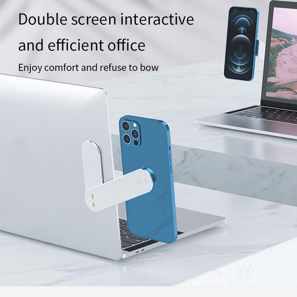 Magnetic Laptop Phone Holder – Adjustable Side Mount