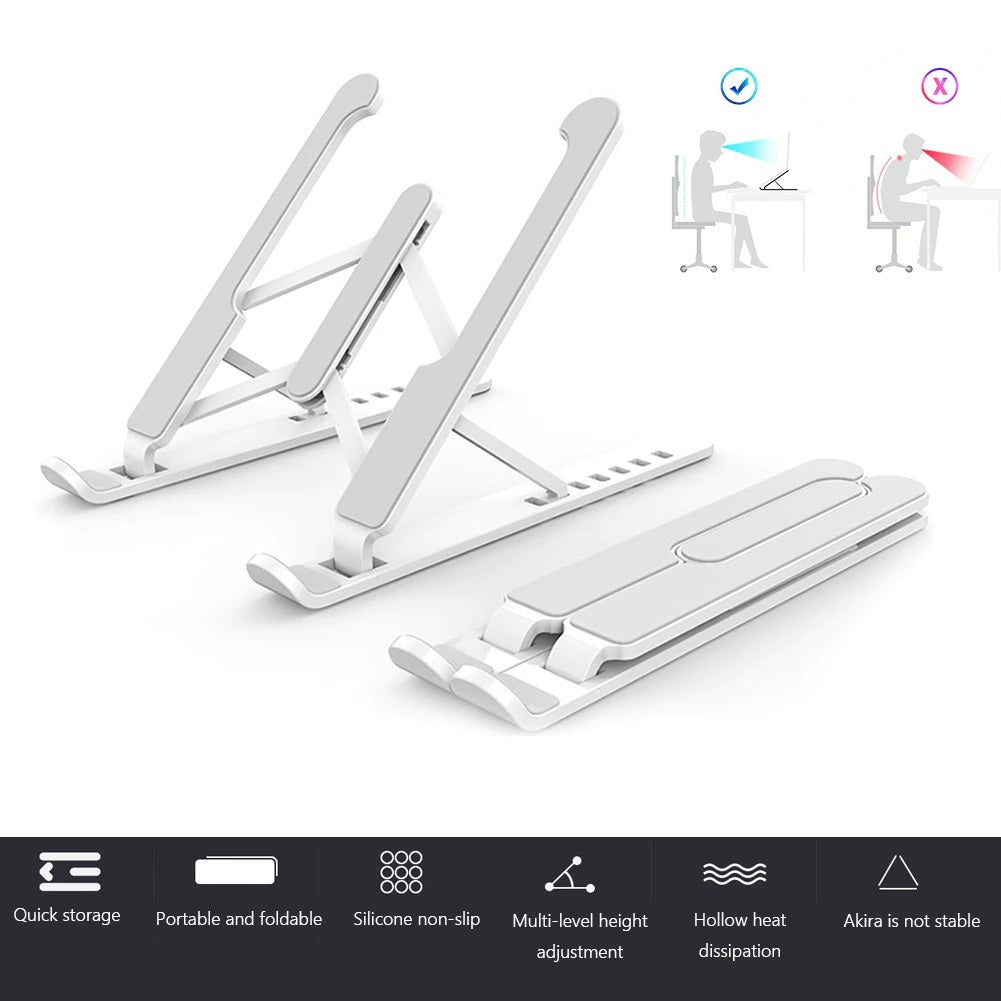 Adjustable Laptop Stand with 6 Height Levels