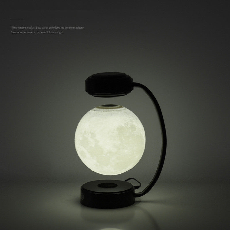 3D Levitating Moon Lamp – LED Floating Night Light