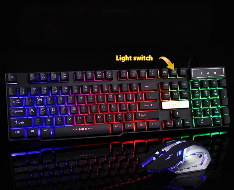 Industry  glowing usb cable gaming keyboard