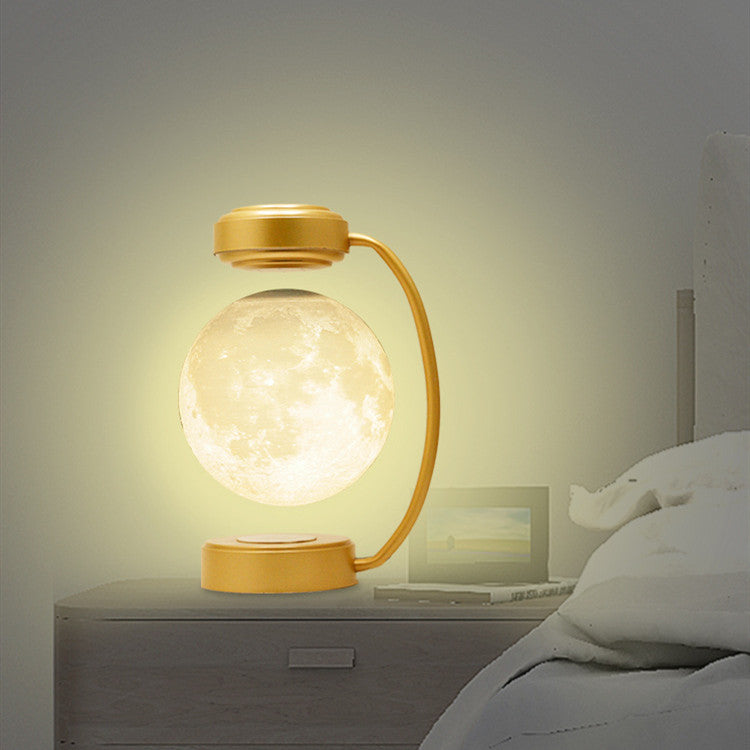 3D Levitating Moon Lamp – LED Floating Night Light